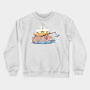 Pumpkitt at Sea Crewneck Sweatshirt